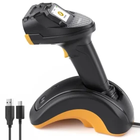 Inateck Pro 8 čierna / Snímač čiarových kódov / 1D/2D / Bluetooth / dokovacia stanica / dotykový displej (PRO 8_BLACK)