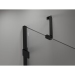 MEXEN/S - Lunar-F sprchovací kút skladacie dvere pravá 100 x 80, transparent, čierna 836-100-080-70-00-P