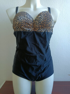 Jednodielne plavky BABI black-animal - Primo XXXL