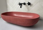 Umývadlo na dosku SAT Cemento 65x35 cm terakota bez prepadu CEM6535T CEM6535T