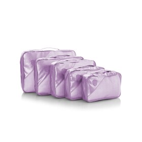 Cestovne organizery Heys Metallic Packing Cube 5pc Lilac