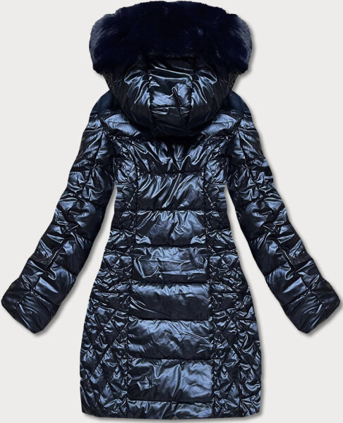 Dámska tmavomodrá zimná bunda (2M-028) odstíny modré XL (42)