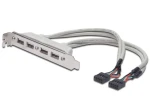 DIGITUS záslepka slotu USB portami kábel 2x 10 Pin 0.25m (AK-300304-002-E)