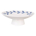 Strömshaga Kameninová miska na podstavci Viola Leaf Blue 16 cm