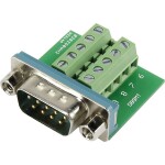 TRU COMPONENTS DSUB09M-10TB-2 1229332 D-SUB zástrčka 90 ° Pólov: 9 skrutkovací 1 ks; 1229332