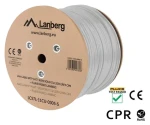 Lanberg inštalačný kábel Cat7 šedá / Inštalačný kábel / S/FTP / 305 m / LSZH / AWG23 (LCS7L-11CU-0305-S)