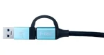 I-TEC C31USBCACBL / Kábel USB-C / USB-C na USB-C + USB-A 3.0 / 1 m / USB 3.1 Gen 2 / 10 Gbps (C31USBCACBL)
