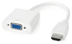 Nedis Adaptér HDMI (M) - VGA (F) biela / Redukcia / Poniklované / PVC (CCGB34900WT02)