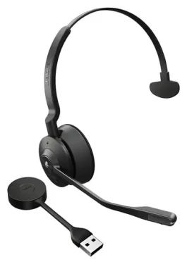 JABRA Engage 55 MS Mono čierna / Slúchadlá / mikrofón / DECT / USB-A adaptér / 13 h výdrž batérie (9553-450-111)