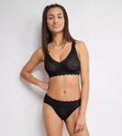 SLOGGI ZERO FEEL BLISS - mäkká podprsenka s elastickou čipkou Sloggi BLACK L