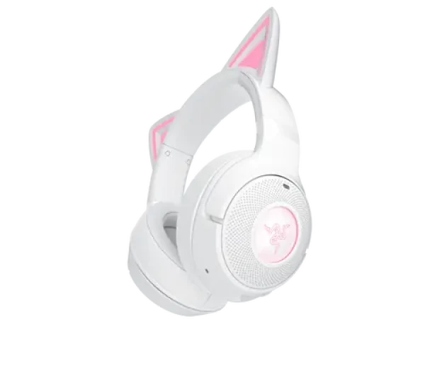 Razer Kraken Kitty V2 BT - biela / bezdrôtové herné slúchadlá / mikrofón / Bluetooth 5.2 / RGB (RZ04-04860600-R3M1)