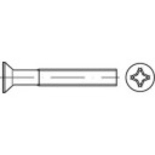 TOOLCRAFT TO-5431455 zápustné skrutky M6 20 mm krížová dražka Philips 1000 ks; TO-5431455