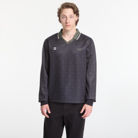 Tričko Fred Perry Meyba Printed Ls Polo Shirt Black M