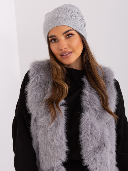 Dámska čiapka AT CZ 23250.61P Grey pattern - FPrice one size šedá vzor