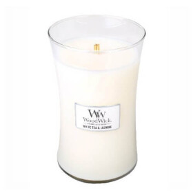 WoodWick White Tea amp; Jasmine 609.5g - váza veľká / doba horenia: až 120 h (5038581054780)