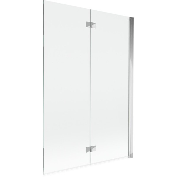 MEXEN - MIST vaňová zástena 120x150 cm 6mm 2-s, chróm, číra, pravá 8A9-120-002-01-00-P