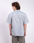 Carhartt WIP S/S Leavel Shirt Leavel Stripe, Blue River M