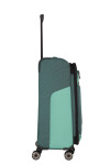 Stredný textilný kufor Travelite Viia 4w M Green