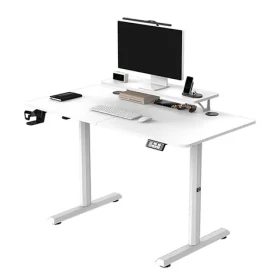 Ultradesk HIGHLANDER biela / Pracovný elektricky nastaviteľný stôl / 120 x 60 x 72-117 cm (UDESK-HG-WT)