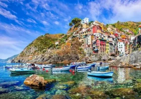 ENJOY Puzzle Riomaggiore, Cinque Terre, Taliansko