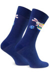Pánske veľkonočné ponožky 136 tmavomodré - Steven 44/46