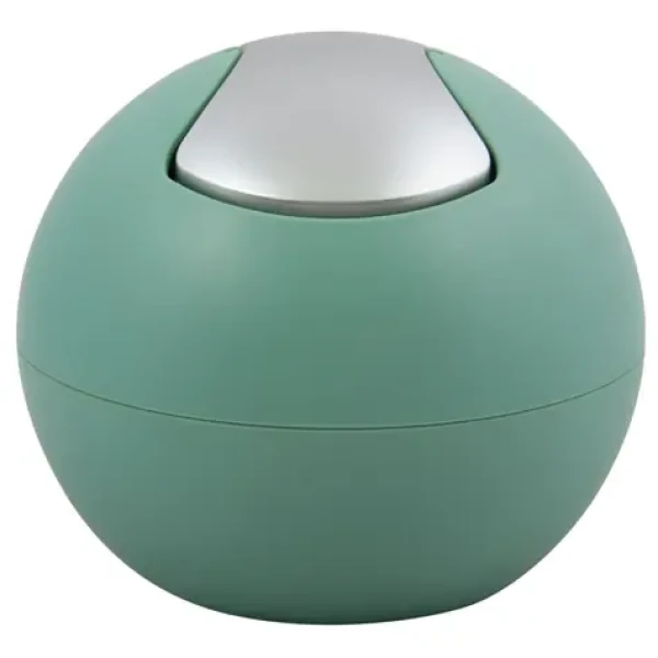 Spirella BOWL MATT mini výklopný odpadkový kôš 1 L matný zelený / plast (7610583203724)