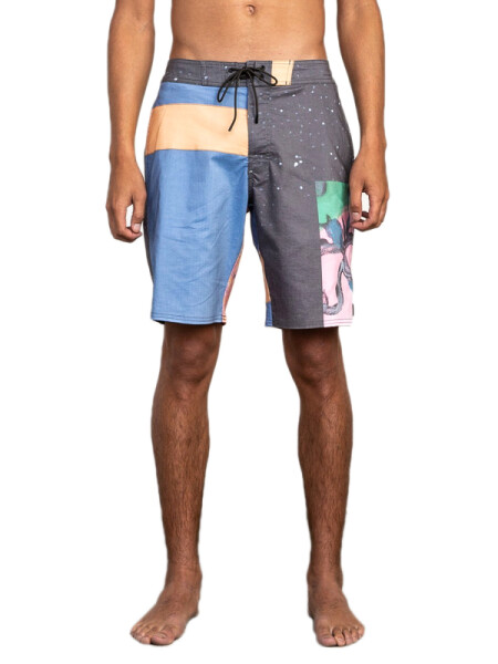 RVCA SAGE COLLAGE TRUNK MULTI pánske plavecké kraťasy