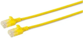 MicroConnect CAT6a U/UTP SLIM 3M žltá / LSZH (V-UTP6A03Y-SLIM)