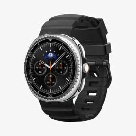 Spigen Silicone Band remienok pre Samsung Galaxy Watch 8 46mm/44mm/40mm čierna (AMP10151)