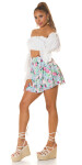 Sexy FEEL HAPPY Mini Flower Skirt Einheitsgroesse