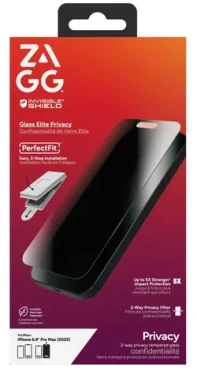 ZAGG Glass Elite Privacy 360 Apple iPhone 17 Pro Max / Ochranné sklo / Privacy filter / 5x vyššia odolnosť (200119888)