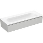 MEXEN/S - Orio kúpeľňová skrinka 120 cm s umývadlom Vela, 1 šuplík, sivá mat/biela mat 91A10-12023-1-BF62-W23M01