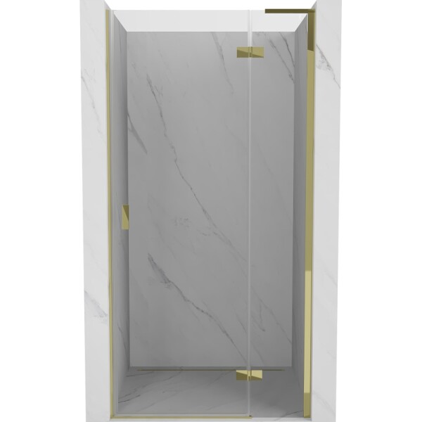 MEXEN/S - Mist-H L sprchové dvere krídlové pravé 70, transparent, zlatá 8A5L-070-000-50-00-P