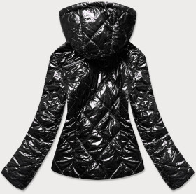 Lesklá černá dámská bunda model 15826816 S'WEST Barva: odcienie czerni, Velikost:
