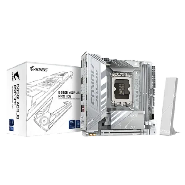 GIGABYTE B860I AORUS PRO ICE / B860I / LGA 1851 / 2x DDR5 / PCIEx16 / 2.5 GLAN / mITX (B860I AORUS PRO ICE)