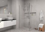 BESCO - Walk-in sprchovací kút ECO-N - FARBA rámu - Chróm / Leštený hliník (ALU), Pevná stena - Bez pevnej steny, Rozmer A - 120, Rozmer C - 195, Výplň - Číre bezpečnostné sklo - 6 mm BCEXON120CC