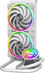 Akasa SOHO 240 Dawn Edition, Dual radiator liquid CPU cooler ARGB LED, White