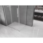 MEXEN/S - Velar L sprchovací kút, posuvné dvere 100 x 75, dekor, chróm 871-100-075-33-01