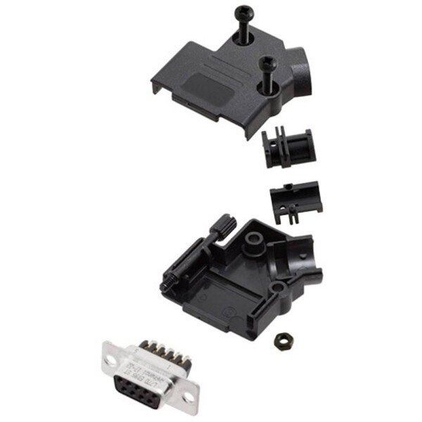 Amphenol L17D45PK-P-09-L77DE09SST sada D-SUB zásuvková lišta 45 ° Pólov: 9 skrutkovací 1 ks; L17D45PK-P-09-L77DE09SST