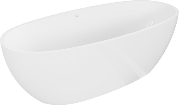 MEXEN - Torino voľne stojaca vaňa liaty mramor 155 x 78, biela lesk 57271557810