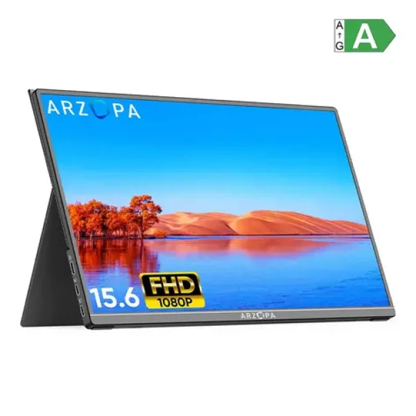 15,6" Portable Monitor Arzopa A1T / prenosný monitor / 300 cd-m2 / 1920 x 1080p / IPS / USB-C / Mini HDMI (A1T)