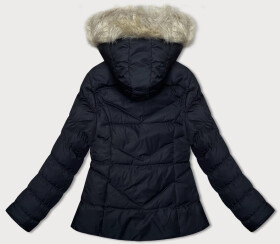 Čierna dámska krátka prešívaná zimná bunda J Style (5M3153-392) odstíny černé S (36)