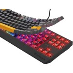 Genesis KLAWIATURA Pre GRACZY GENESIS THOR 230 TKL ANCHOR GRAY POSITIVE US RGB MECHANICZNA OUTEMU RED