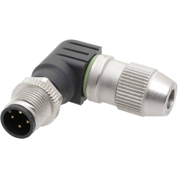 HARTING HARAX® M12-S neupravený zástrčkový konektor pre senzory - aktory, 21011405081, piny: 4, 1 ks; 21011405081