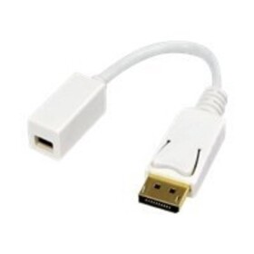 LogiLink CV0040 DisplayPort adaptér [1x zástrčka DisplayPort - 1x mini DisplaPort zásuvka] biela pozlátené kontakty 15.00 cm; CV0040