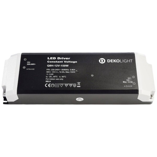 Deko Light BASIC, CV napájací zdroj pre LED konštantné napätie 0 mA - 12.50 A 12 V/DC; 862167