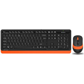 A4tech Fstyler FG1010 oranžová / set bezdrôtová klávesnica + optická myš / USB / vodeodolné (FG1010)