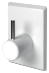 Spirella LILIPUT háčiky na záclony 4 ks biele / ABS / samolepiace / 20 x 30 mm