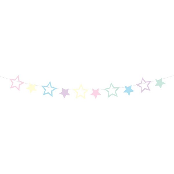 Girlanda hviezdy 2m 10 hviezd - PartyDeco - PartyDeco