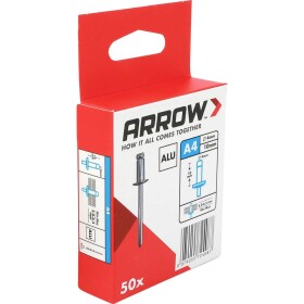 Arrow Tool Group 724087 slepý nit (Ø x d) 4 mm x 10 mm hliník RA 4 X 10 ALU 50ST 50 ks; 724087